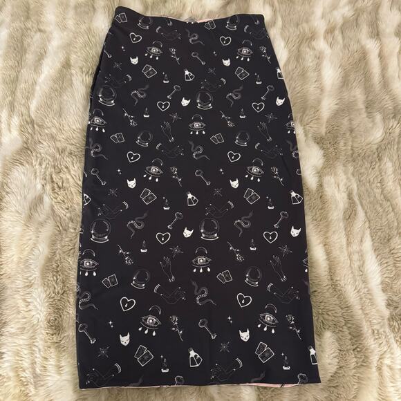 NWT Le Superbe Reversible “Give Me a Sign” Two Timer Skirt - Medium - Picture 4 of 11